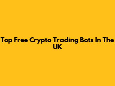 Top Free Crypto Trading Bots In The UK
